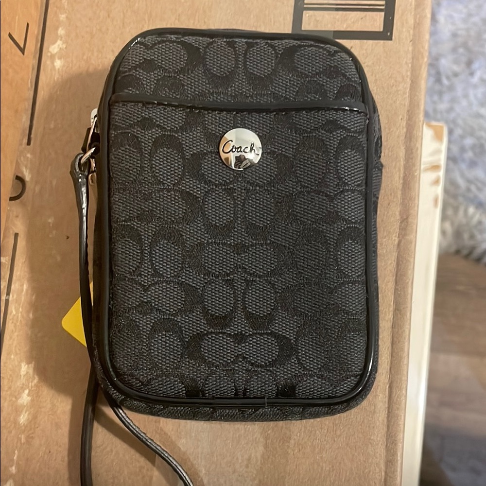 Coach Black Wristlet